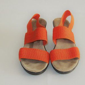 Orange Elastic Band Sandals